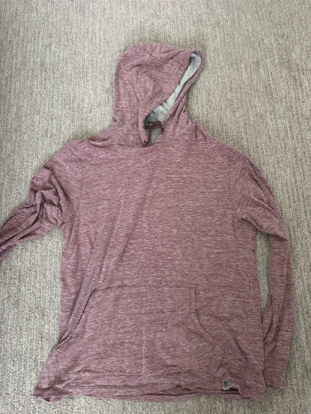 Men’s Lightweight Dusty Mauve Hoodie Sweater